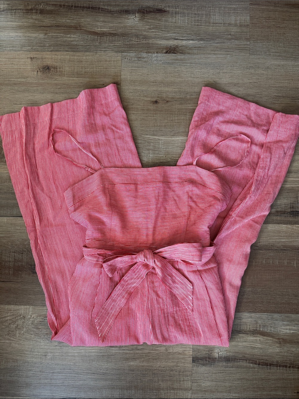 Shinestar Red Jumpsuit Stripe Large Belted